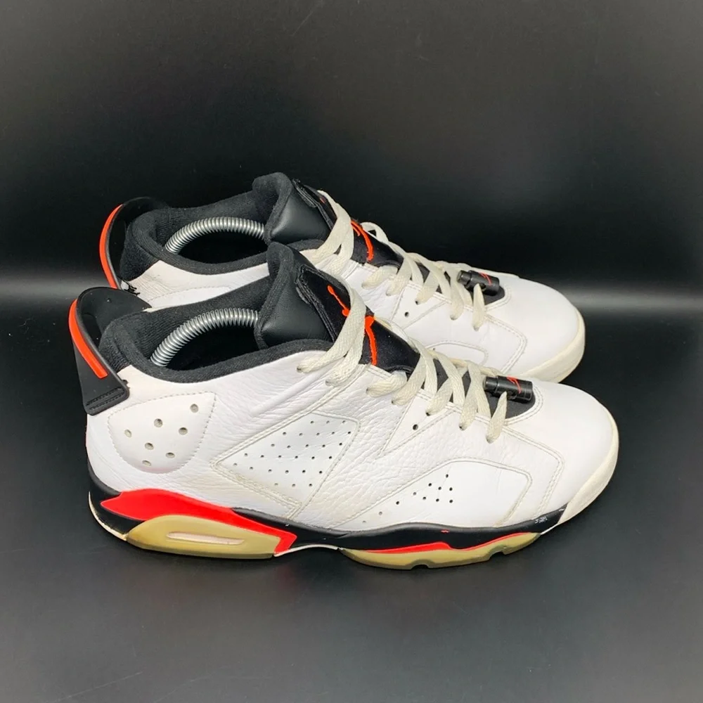 Jordan 6‎ Retro Low ‘White Infrared’ Shoes Men’s Sz 9